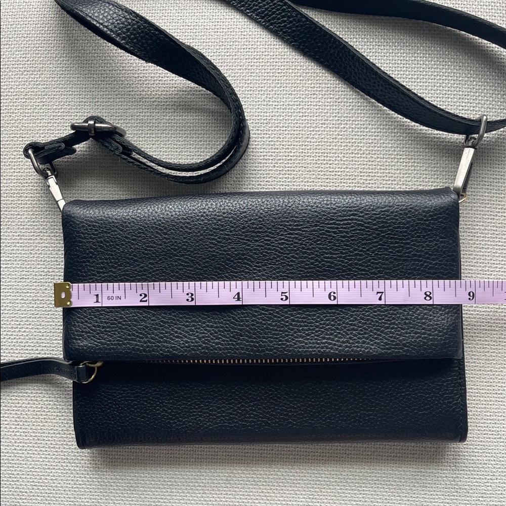 Nordstrom Eleanor Black Leather Crossbody Bag - Picture 10 of 10